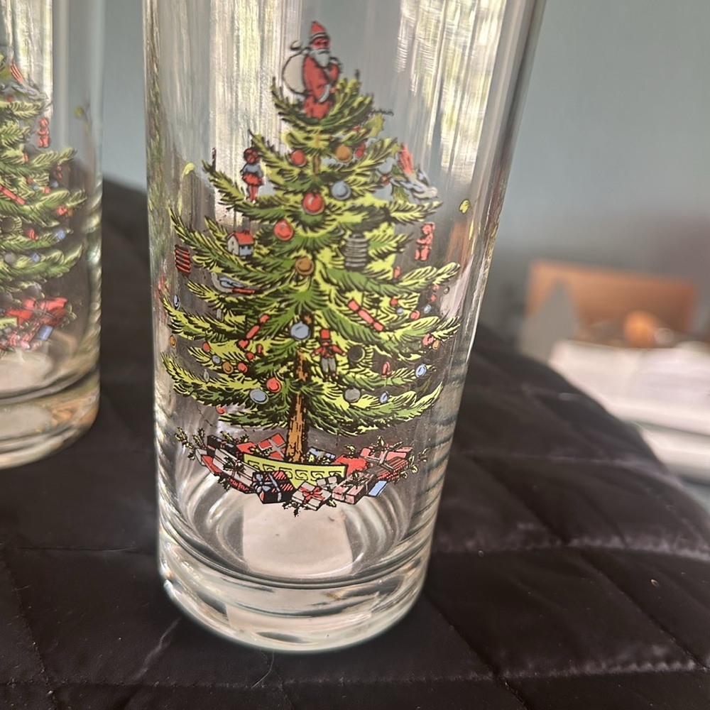 Spode Christmas Tree Tall Glassware - Picture 2 of 4